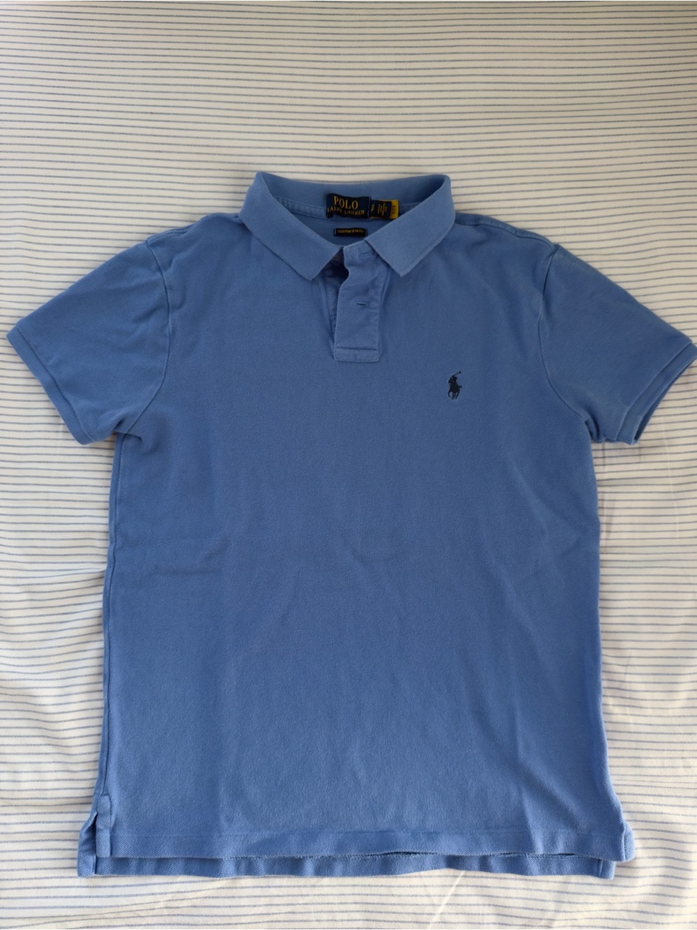 Polo by Ralph Lauren Blue Short-Sleeve Cotton Polo